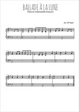 Téléchargez l'arrangement pour piano de la partition de Traditionnel-Ballade-a-la-lune en PDF